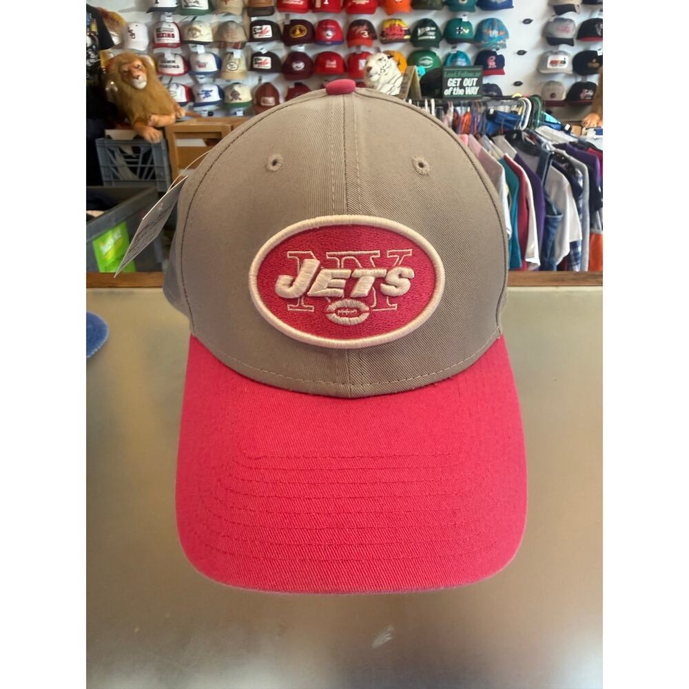 Pink New York Jets Cancer Awareness Velcro Back